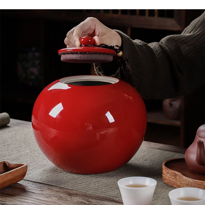 Чайная банка портативная герметичная керамическая китайская Tieguanyin Puɾr