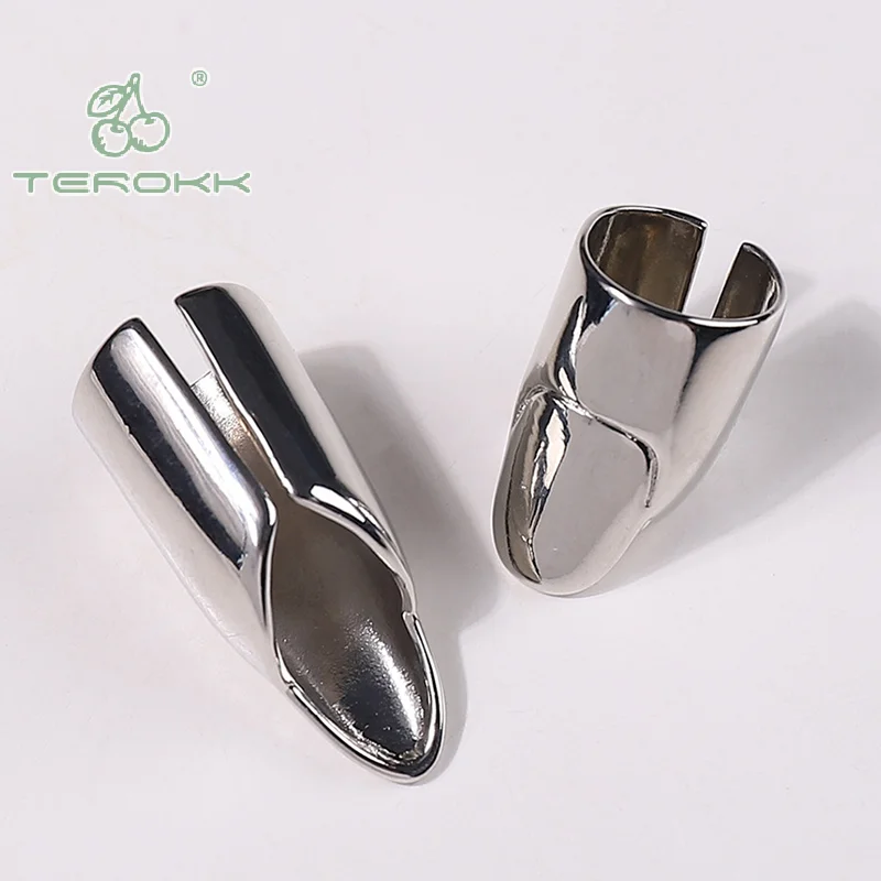 Модное готическое металлическое кольцо для ногтей женщин и девочек защитное в