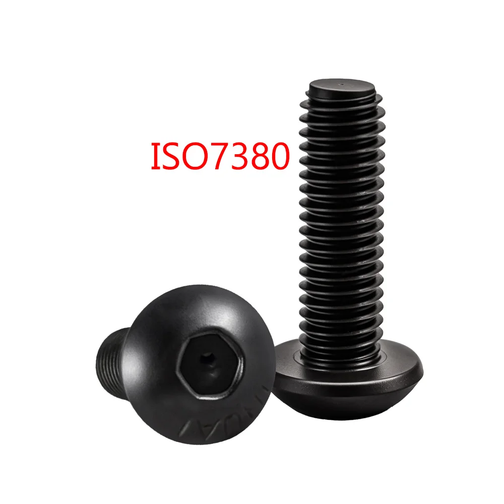 

Black Hex Socket Screw M2 M3 M4 M5 M6 Carbon Steel Machine Motorcycle Bolts Screws Nut DIN912 DIN7991 ISO7380 DIN934 Allen Screw
