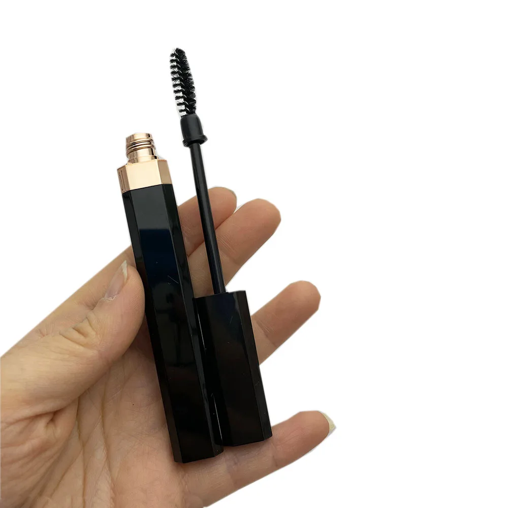 

10/50/100 шт. 10 мл пустые туши для ресниц с золотым воротником Черные Квадратные Бутылочки для ресниц упаковочный контейнер Бесплатная доставка