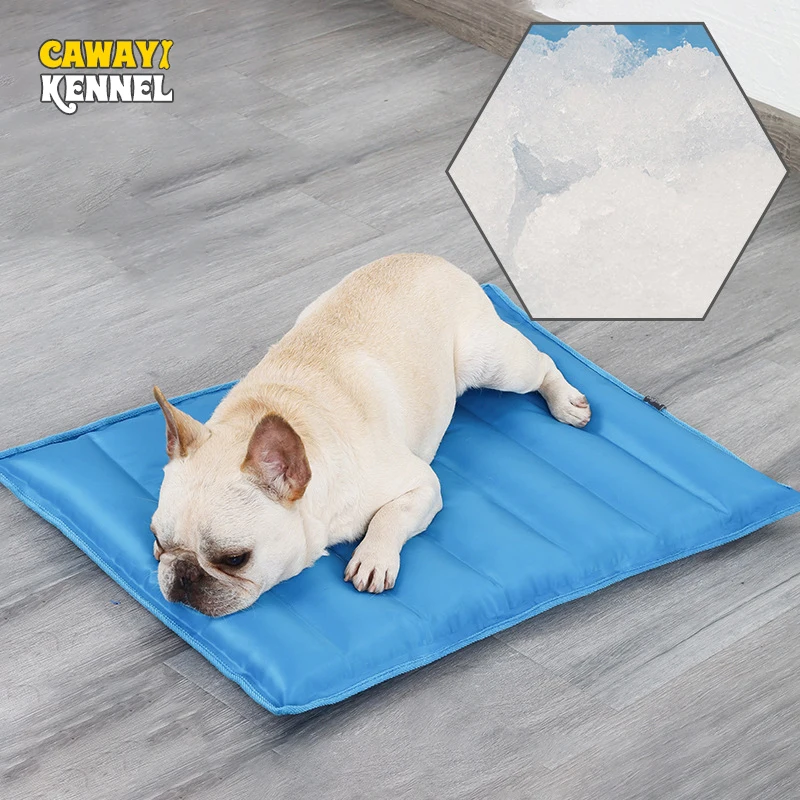 

CAWAYI KENNEL Dog Cooling Mat Pet Ice Pad Teddy Mattress Pet Cool Mat Bed Cat Summer Keep Cool Pet Gel Cooling Dog Mat for Dogs