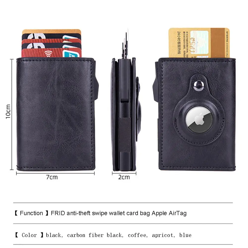 2023 Airtag Wallets Men Carbon Fiber Fashion ID Credit Card Holder Rfid Slim Airtag Slide Purses Designer Cardholder