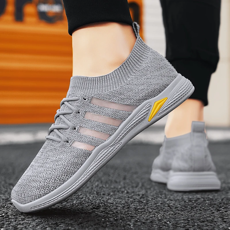 Кроссовки мужские легкие Повседневная дышащая обувь на шнуровке прогулочная 2024