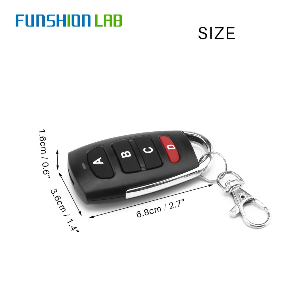 Универсальный беспроводной пульт дистанционного управления FUNSHION 433 МГц 12 В