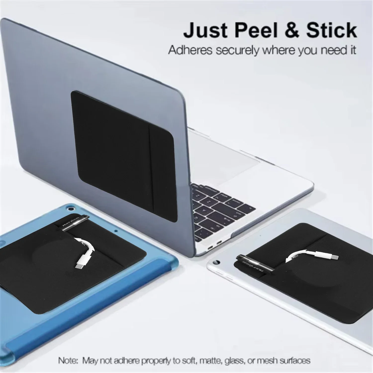 Самоклеящаяся задняя сумка для хранения ноутбука зарядные устройства кабели