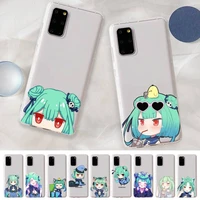 uruha rushia hololive phone case for samsung s20 s10 lite s21 plus for redmi note8 9pro for huawei p20 clear case