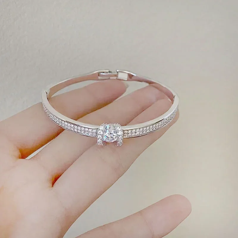 Высококачественный женский браслет из циркония SimpleNiche элегантный ремешок на