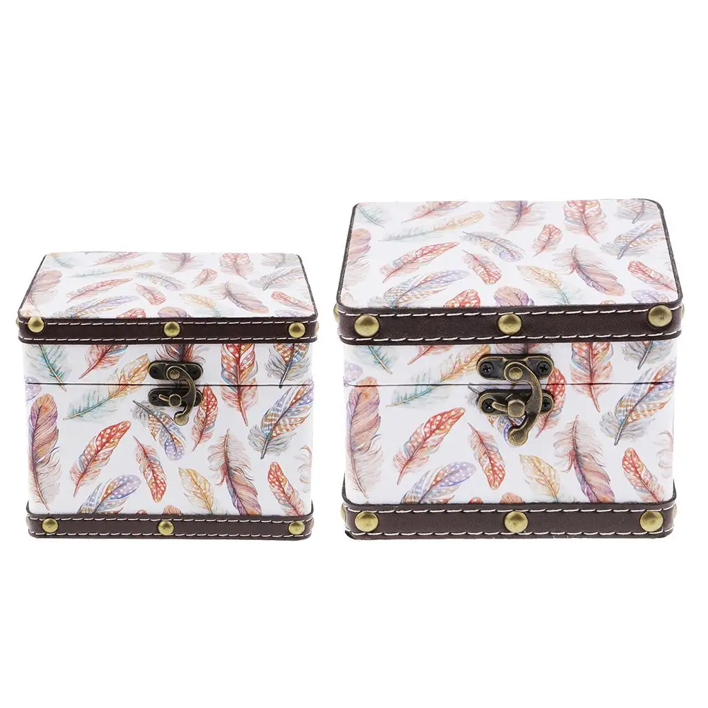 

Womens Exquisite Wooden Jewelery Box Organizer Storage Case Charm Gift Box