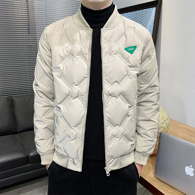 Autumn Winter Light Thin Duck Down Jackets Men Fashion Warm Short Parkas Slim Casual Down Coats Outdoor Windproof Jacket 2022