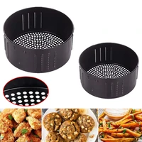 air fryer basket kitchen cooking tool roasting barbecue pizza fries baking tray can drain oil air fryer accessory kitchenware