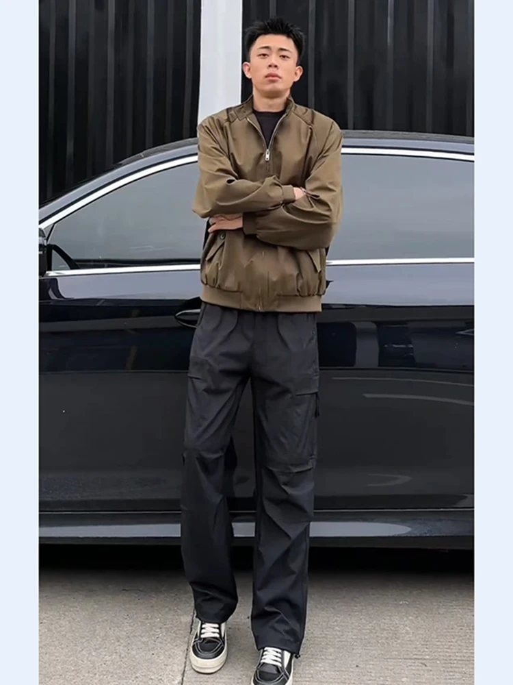 Черные мягкие функциональные тактические брюки мужские весенне-осенние