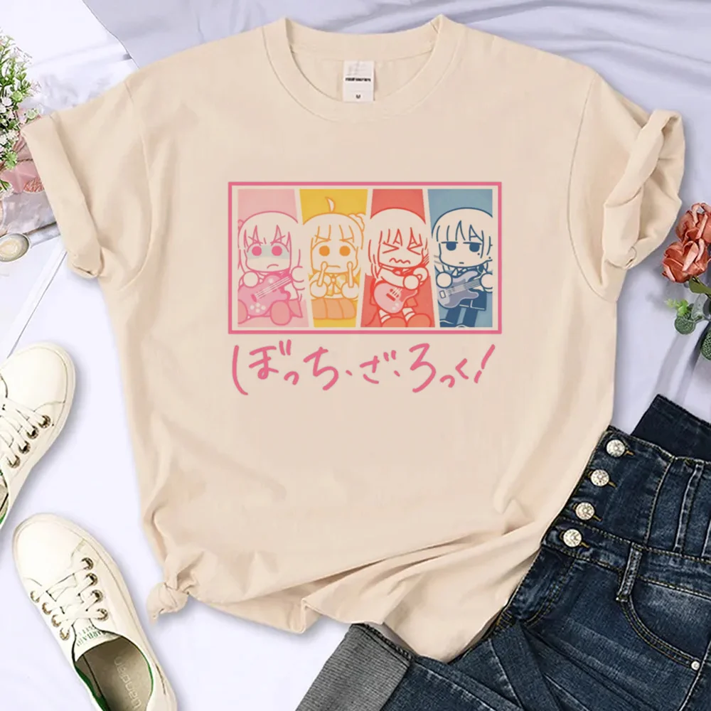 

rock the rock top women funny tshirt female anime Japanese clothes