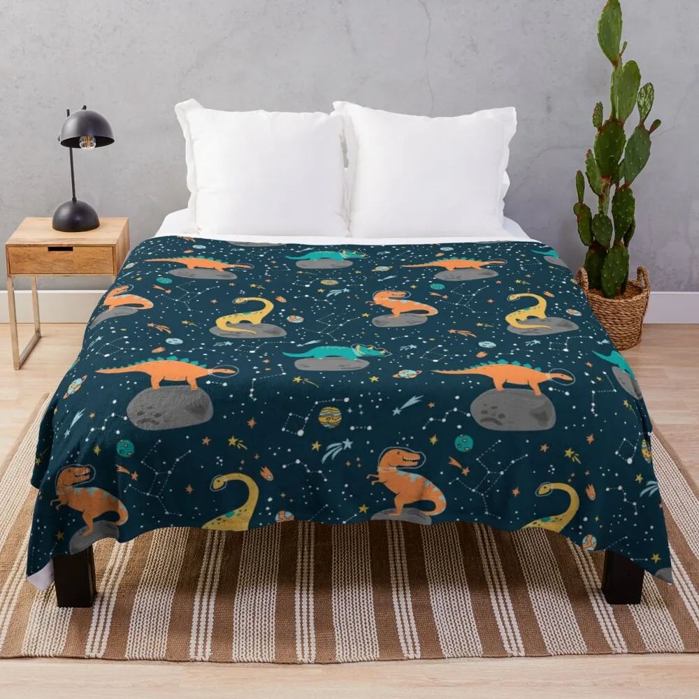 

Динозавры плавающие на астероиде плед одеяло пушистое одеяло s большое