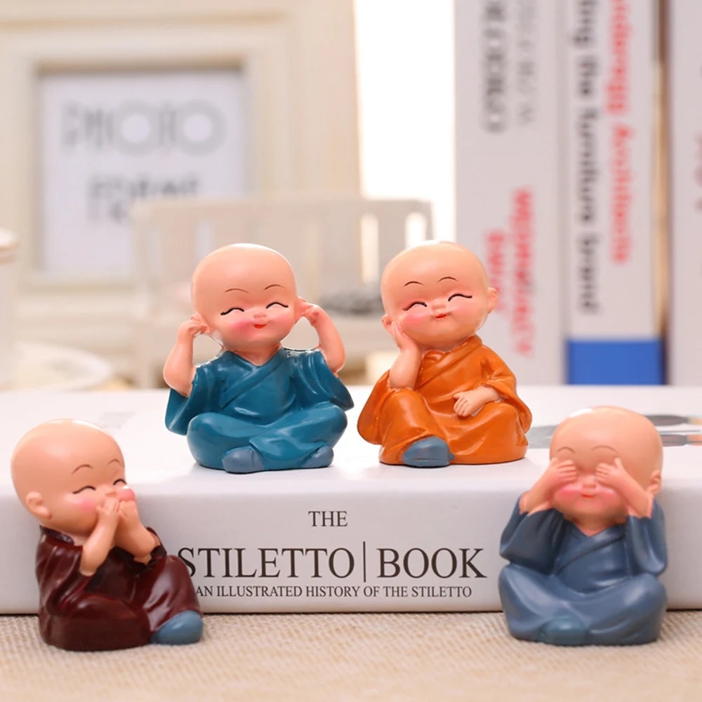 Скандинавская абстрактная мультяшная кукла Four Bu Little Monk и Shami декор для спальни