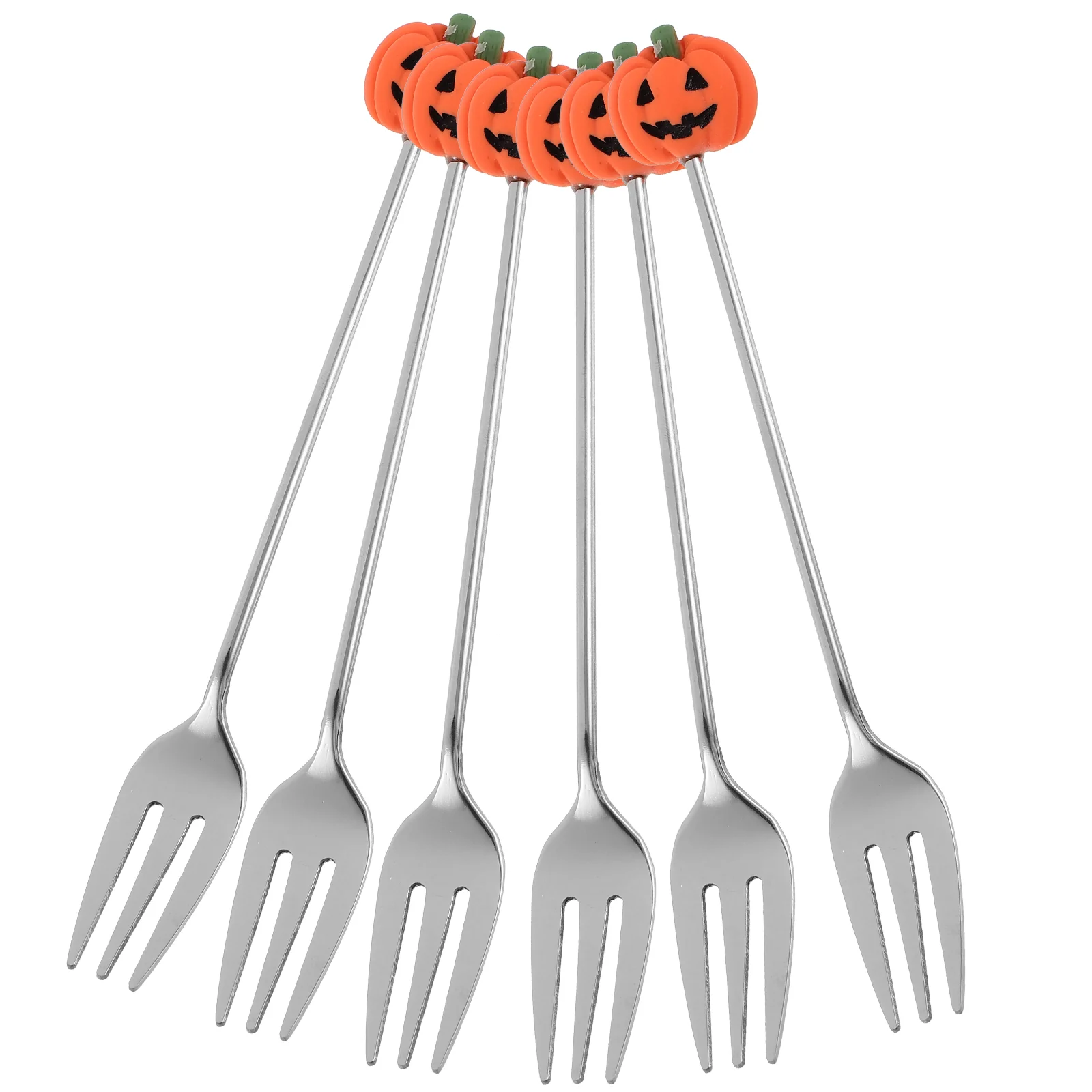 6-częściowy креативный набор посуды из нержавеющей стали для Хэллоуина столовые