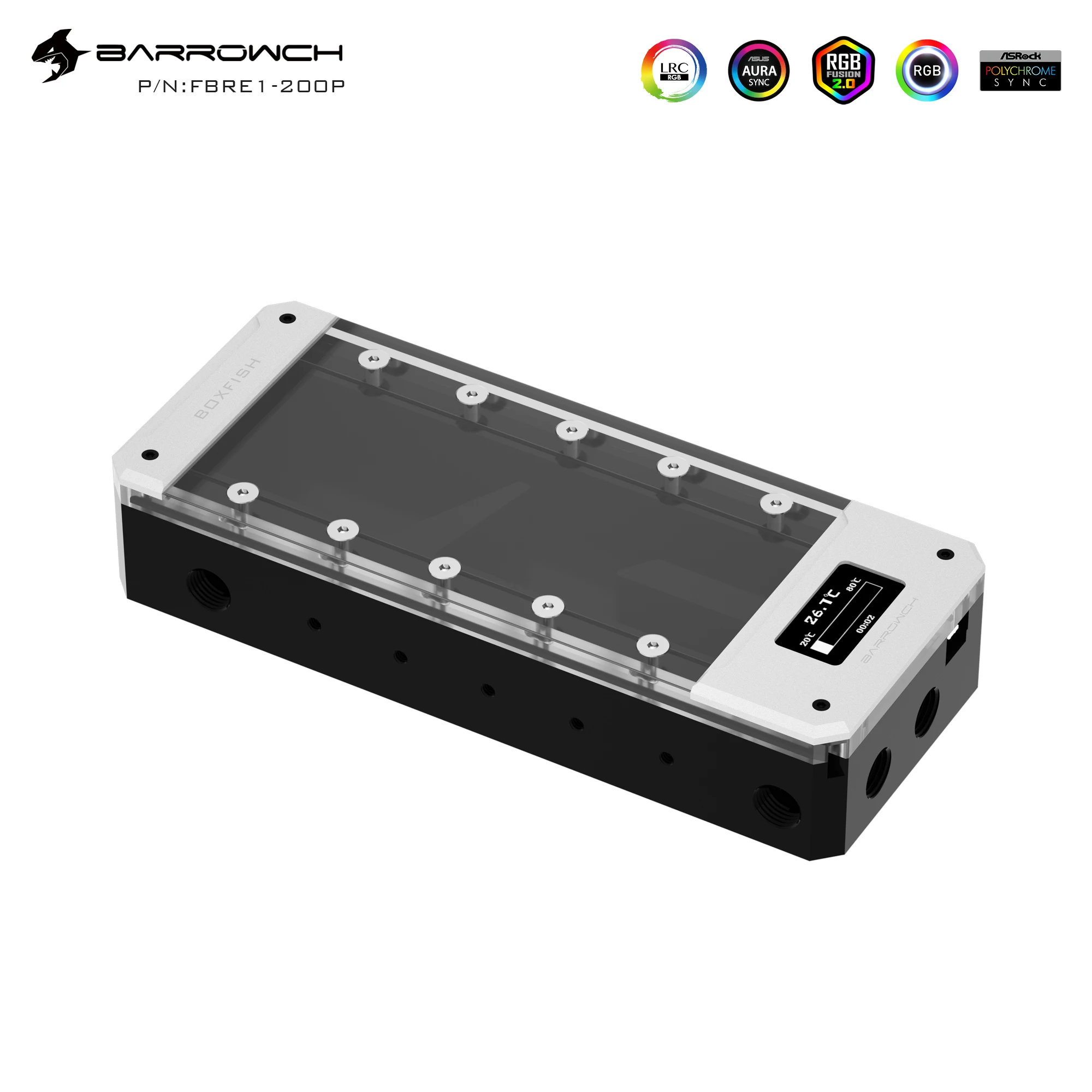 Barrowch FBRE1-Y Reservoirs BoxFish LRC 2.0 акриловые квадратные интеллектуальные цифровые