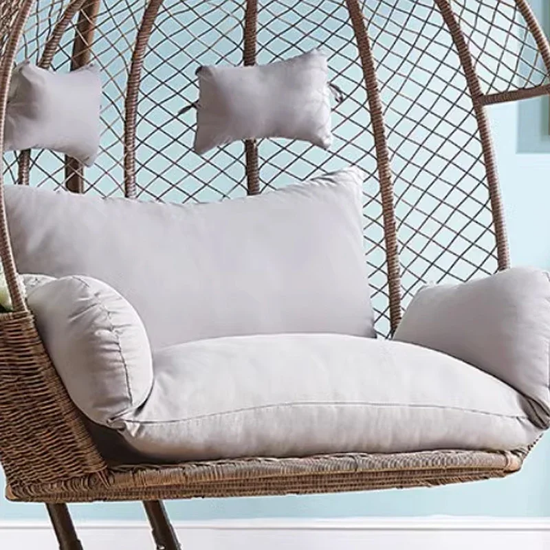 Незаполненная двойная подвесная подушка для стула-качели с яйцом круглая патио