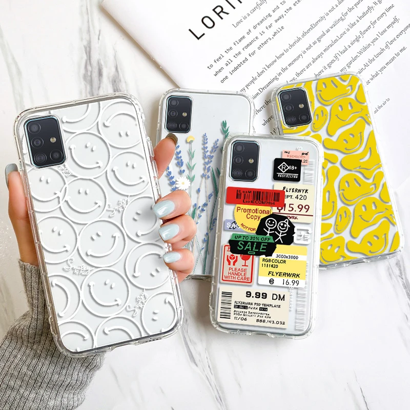 

S23 Ultra Case for Samsung A53 5G Cases Galaxy S22 S20 FE S21 A13 A33 A52S 5G A14 A12 A21S A31 A32 A50 A51 A22 A04S Clear Covers