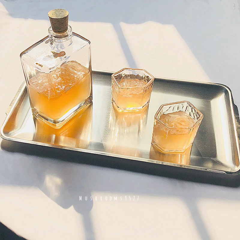 

Netflix Perfume Drink Bottle Wooden Cork Milk Tea Milk Coffee Juice Cup Creative Transparent Afternoon Tea Set