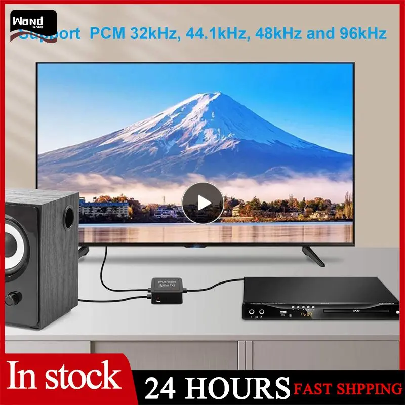 

1 In 3 Out Digital Optical Spdif/toslink Adapter Aluminum Alloy 1x3 Spdif Toslink Coaxial Splitter Support Lpcm 2.0 Dts Ac3