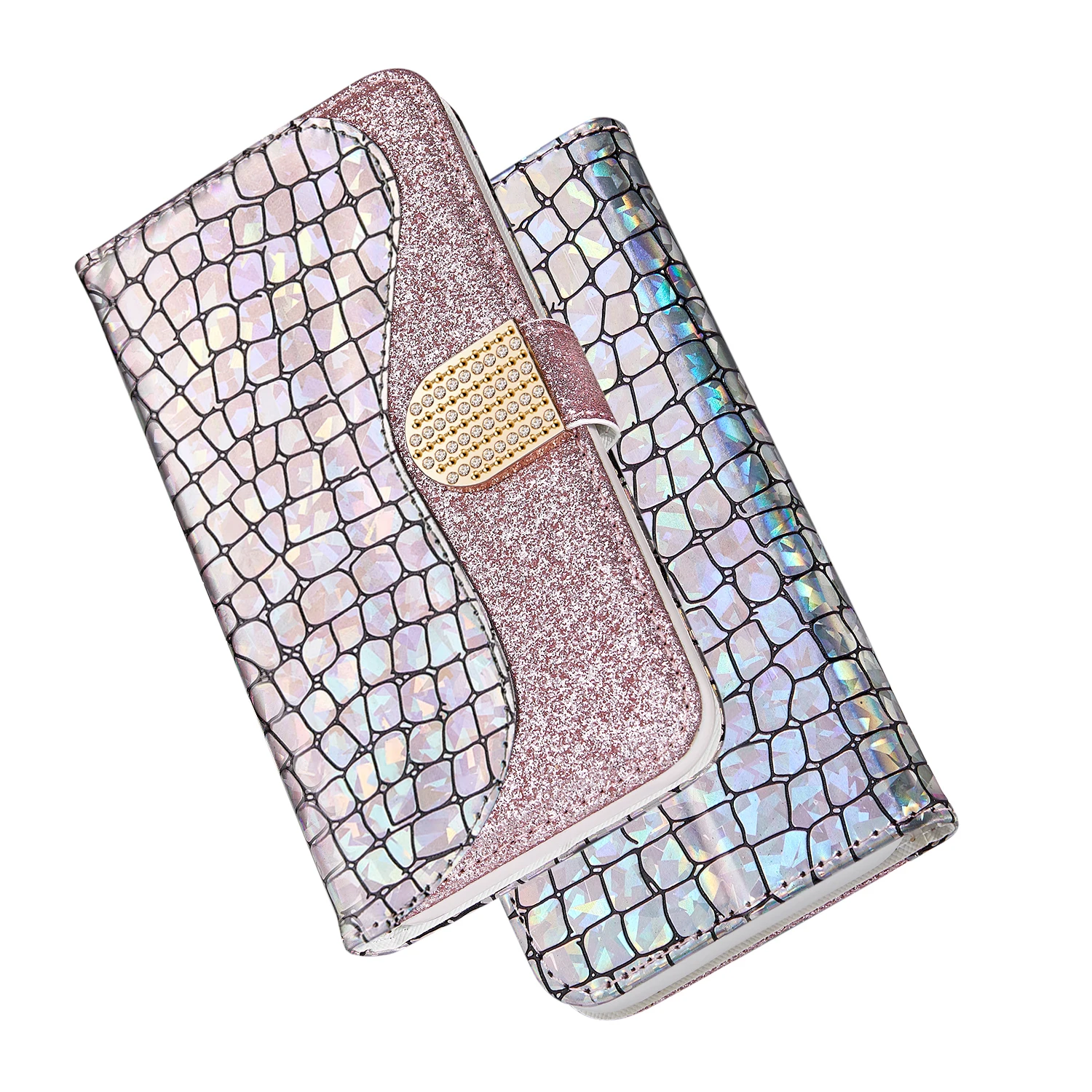 

Glitter Leather Case For iPhone 11 12 13 Pro XR XS Max X 7 8 6s Plus 5s Alligator Flip Case Cover For Apple iPhone SE 2022 2020