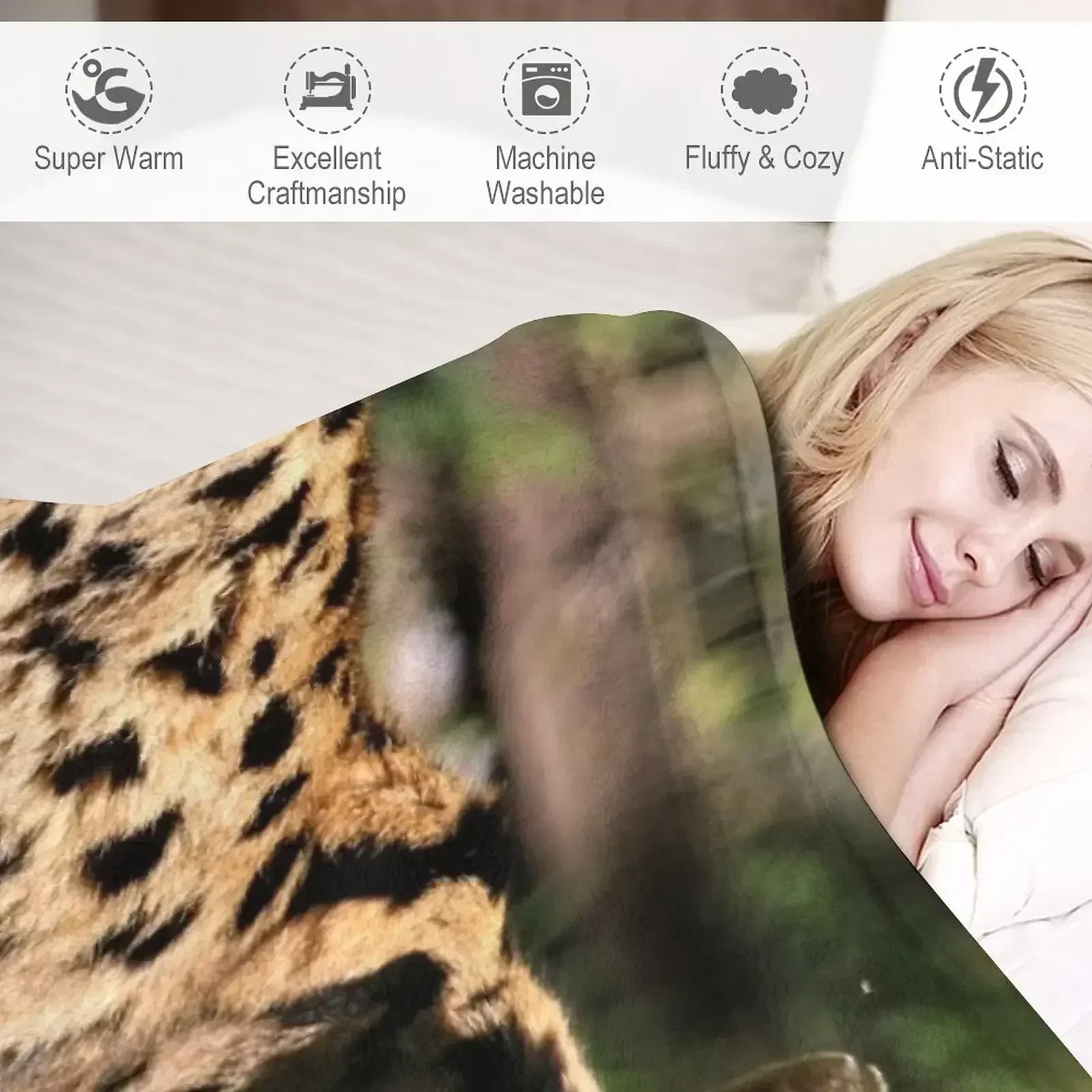 Гладкое одеяло Serval для дивана персонализированные подарочные туристические