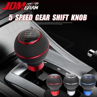 breathable car gear knob leather manual universal 5 speed transmission lever shifter boot handle auto interior accessories