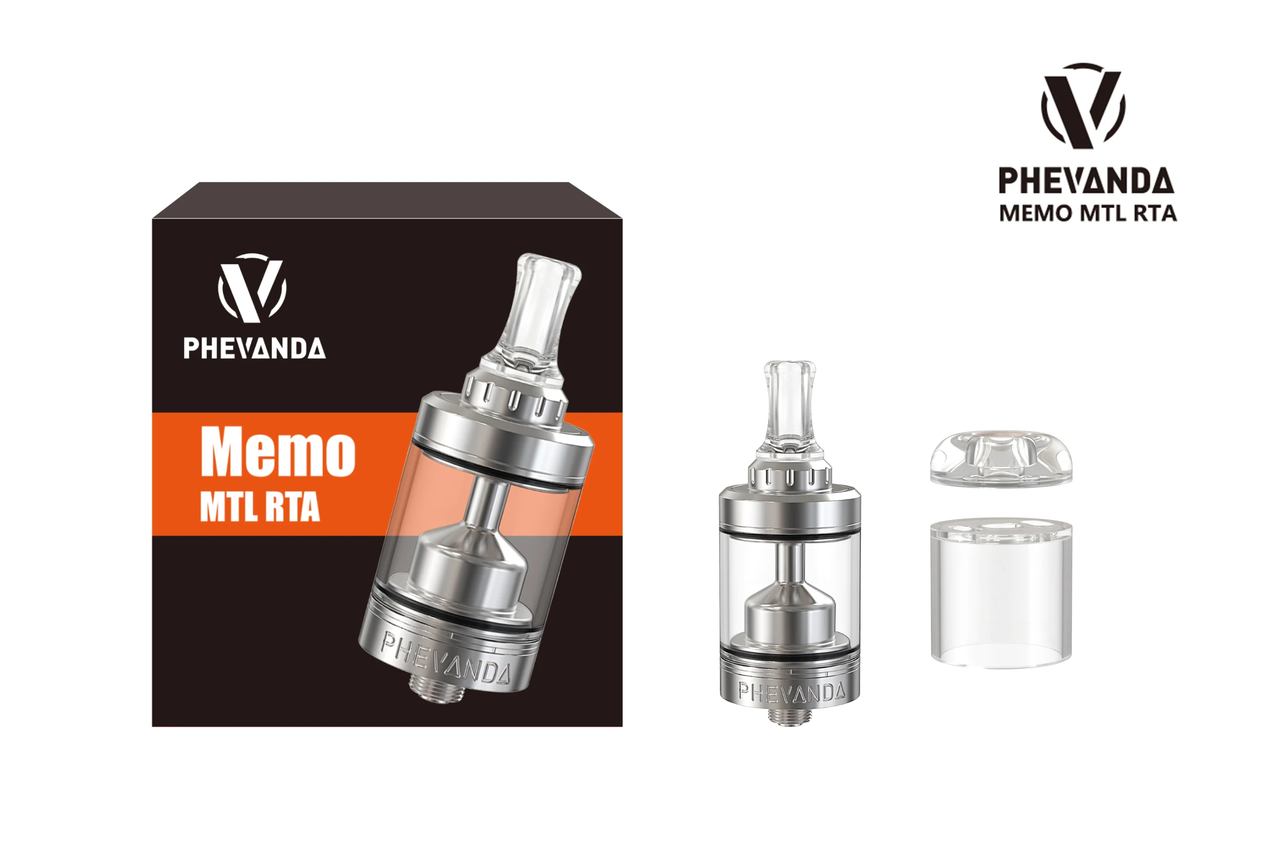 

YFTK Phevanda Memo MTL RTA Rebuildable Vape Atomizer with 22MM diameter 3.5ML Capacity 316ss tank atomizer