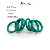 102050 pcs green o ring id 2 27mm cs 1mm good elasticity high temperature resistance wear resistant insulation oil resistant