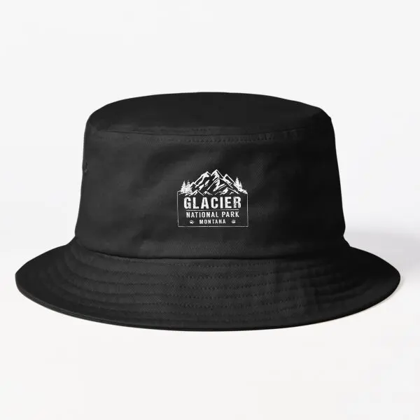 

Glacier National Park Montana Bucket Hat Bucket Hat Fishermen Boys Caps Sun Sport Fashion Cheapu Casual Mens Fish Black Summer