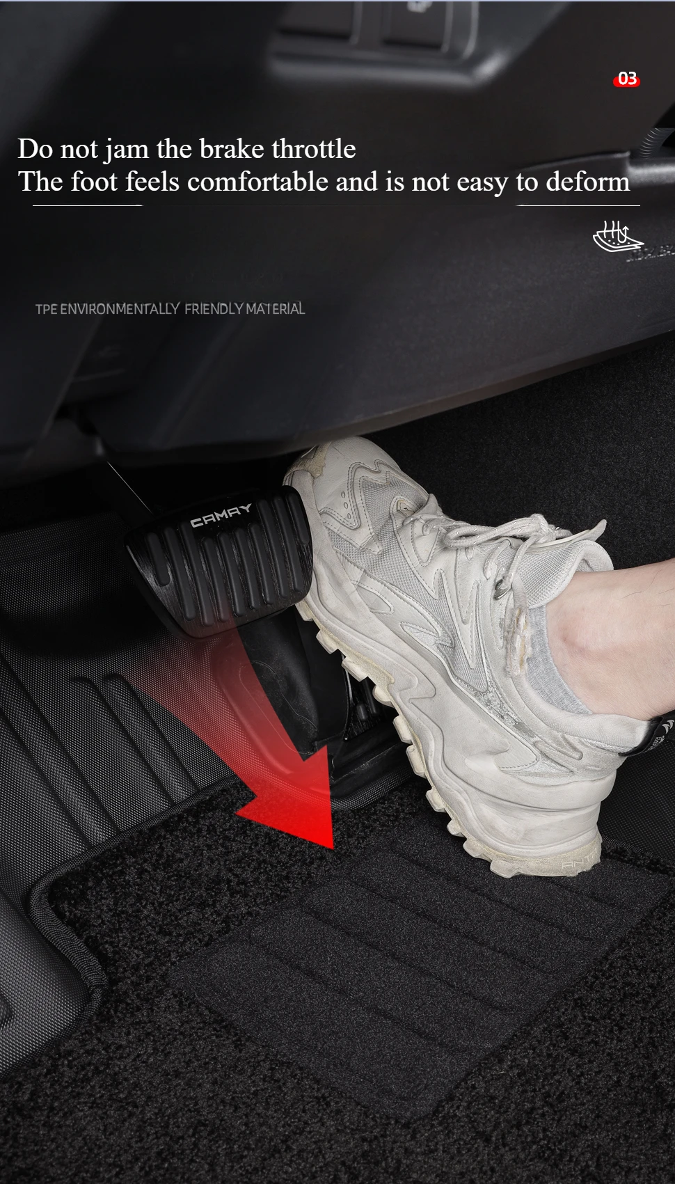 Коврики Camry из ТПЭ для автомобилей напольные коврики Toyota 9-го поколения салона