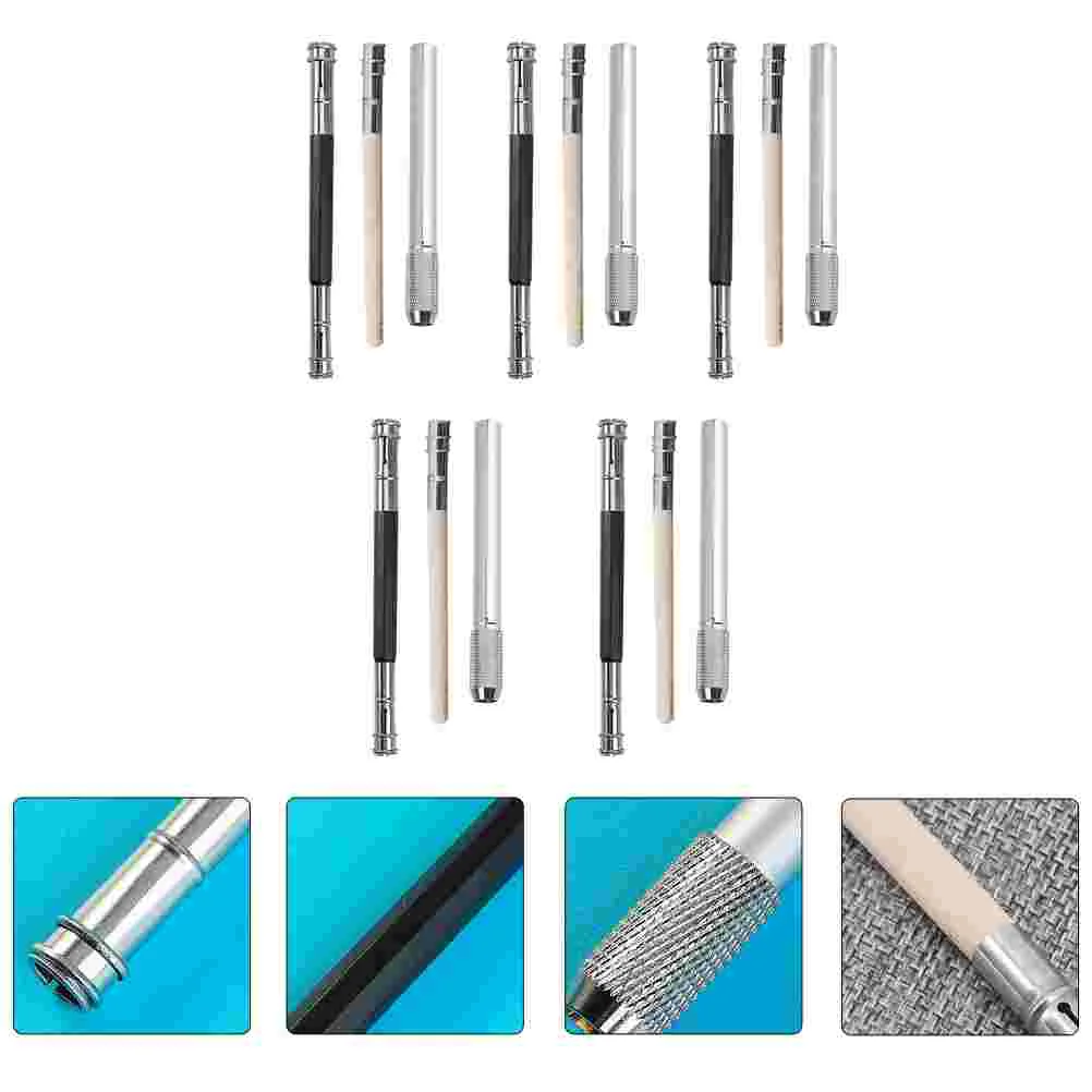 

15 Pcs Extender Durable Holder Wooden Stand Drawing Portable Extension Rods Plastic Child Tools