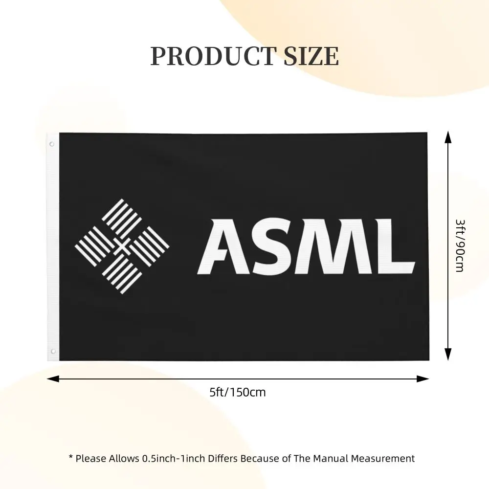 Новый двухсторонний баннер ASML легкий флаг Садовый декоративный вечерние 3x5 футов