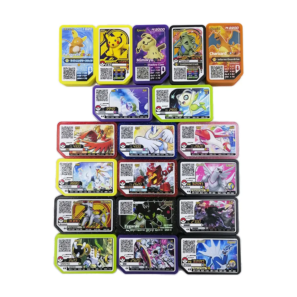 TAKARA TOMY Pokemon Ga ole диски аркадная игра QR P Карта Акция специальный диск Легенда Zygarde