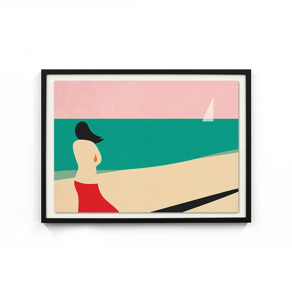 Скандинавский всемирно известный постер с изображением Места Путешествия Дания