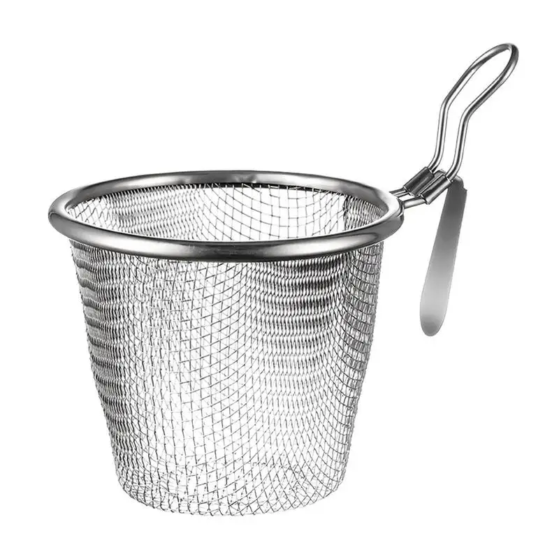 

Strainer Basket Fried Basket Drainer With Long Handle Home Kitchen Gadgets Accessories For Noodle Fried Food Fried Skewers Fried