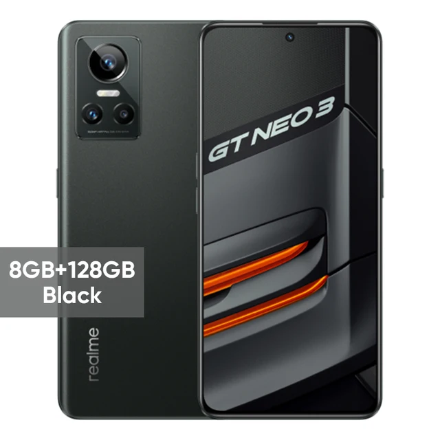  realme gt neo 3 5G Dimensity 8100 6,72" 120 Гц OLED-дисплей Sony IMX766 OIS Камера 80 Вт SuperDart Charge 5000 мАч Аккумулятор Специальный дисплей Процессор 