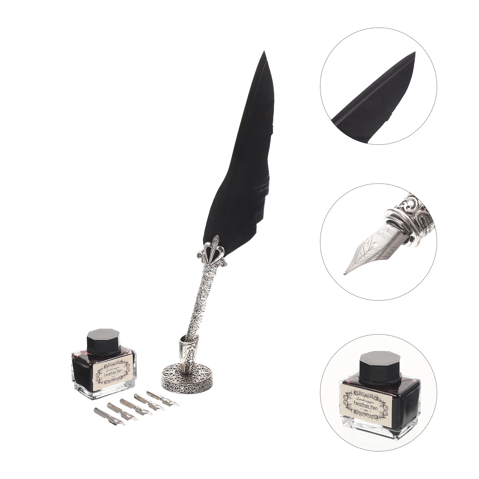 

Ручка с чернилами, ручки, каллиграфия, стержни для письма и подписей, винтажные перьевые цветные перьевые наконечники, рождественские подар...