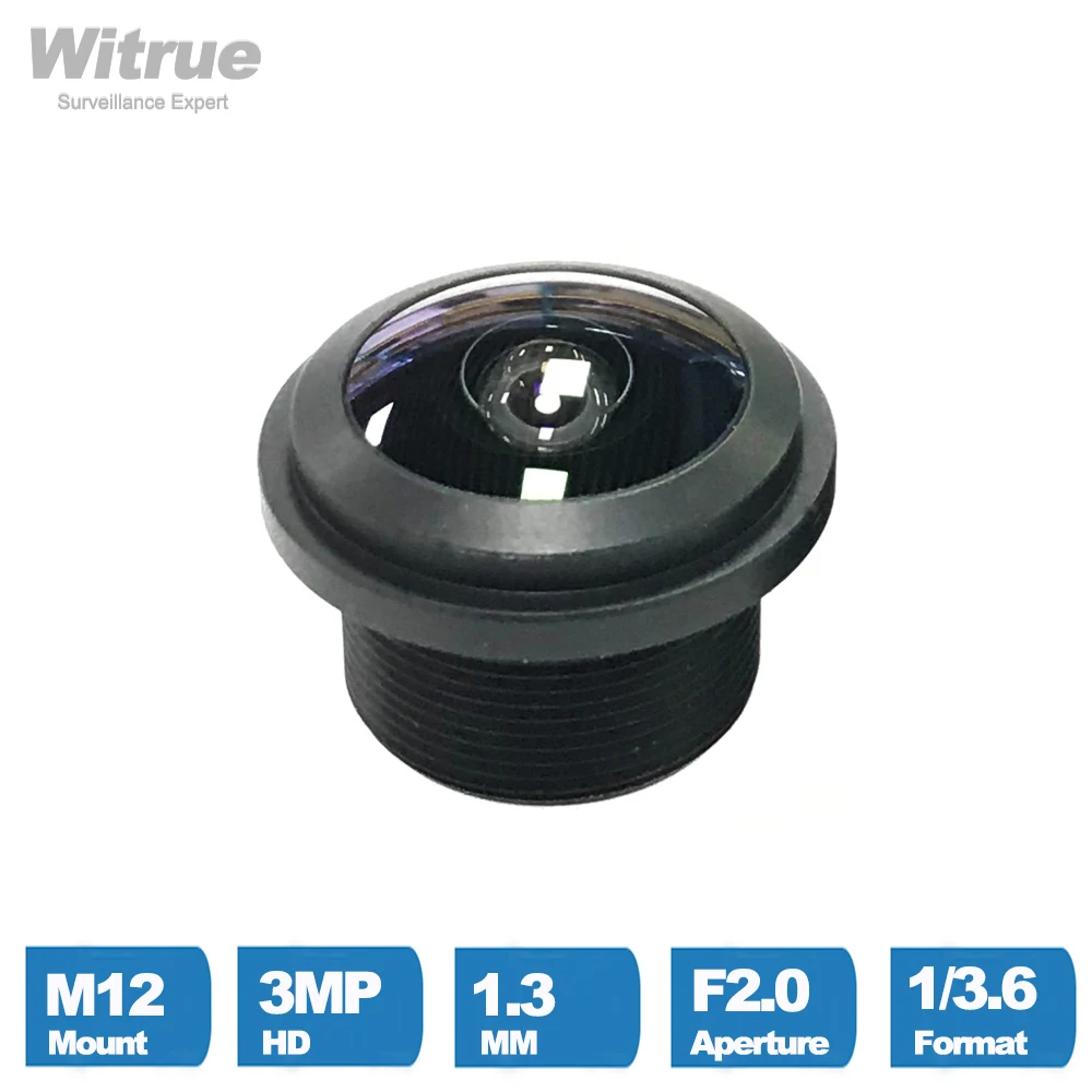 

Объектив Witrue Fisheye 1.3 мм 3 Мп M12 X P0.5