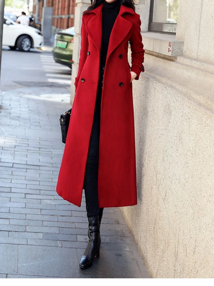 Рисунок 6 - Красное шерстяное пальто для женщин