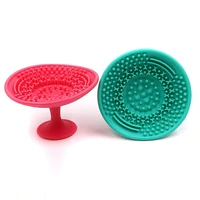 1pc silicone makeup brush cleaner pad sucker cosmetic cleaning mat washing scrubber board universal make up tool hand hel
