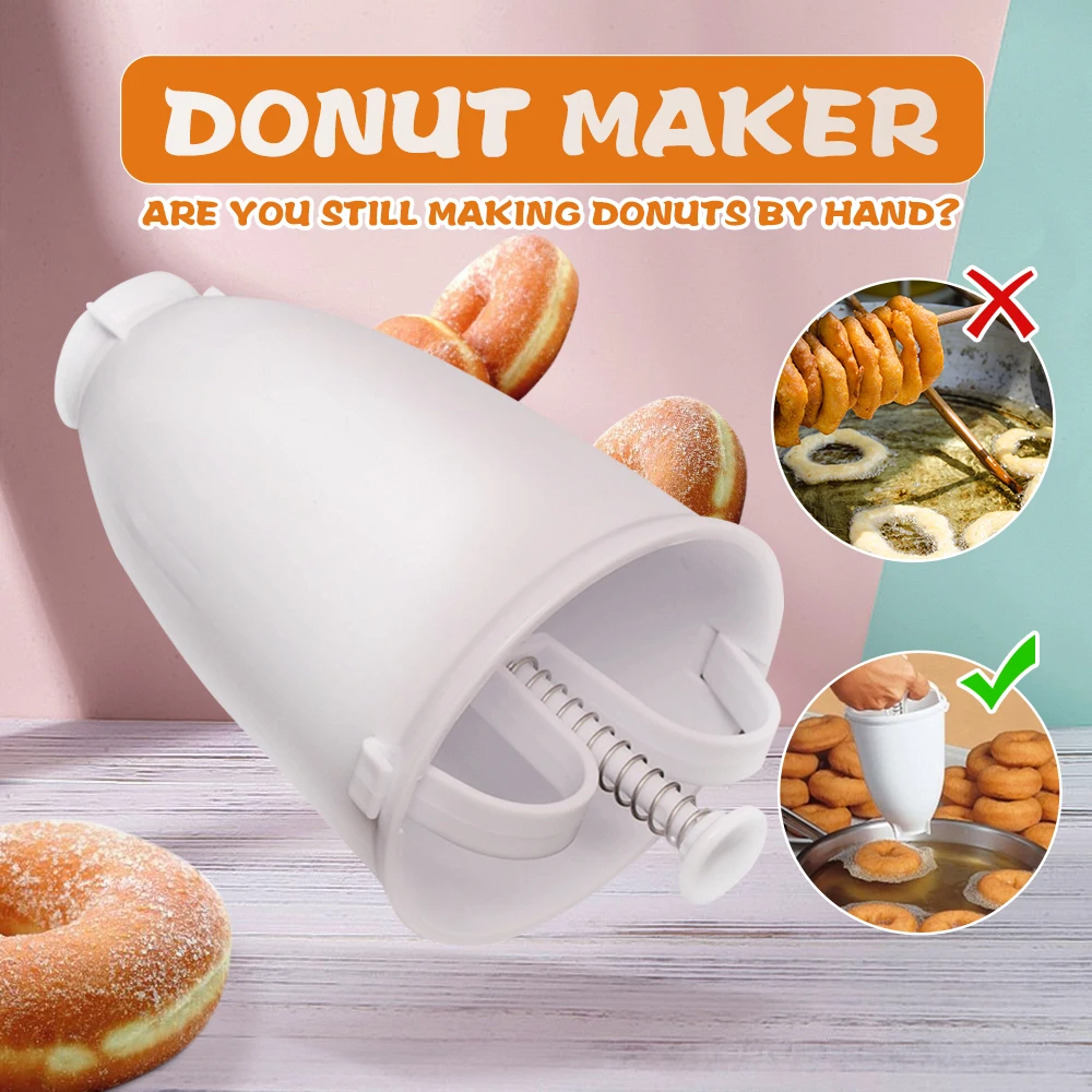 Donut Maker Diy Donut Making Light Artifact Creative Fast Easy Waffle Doughnut Machine Baking Kitchen DIY Dessert Baking Tool