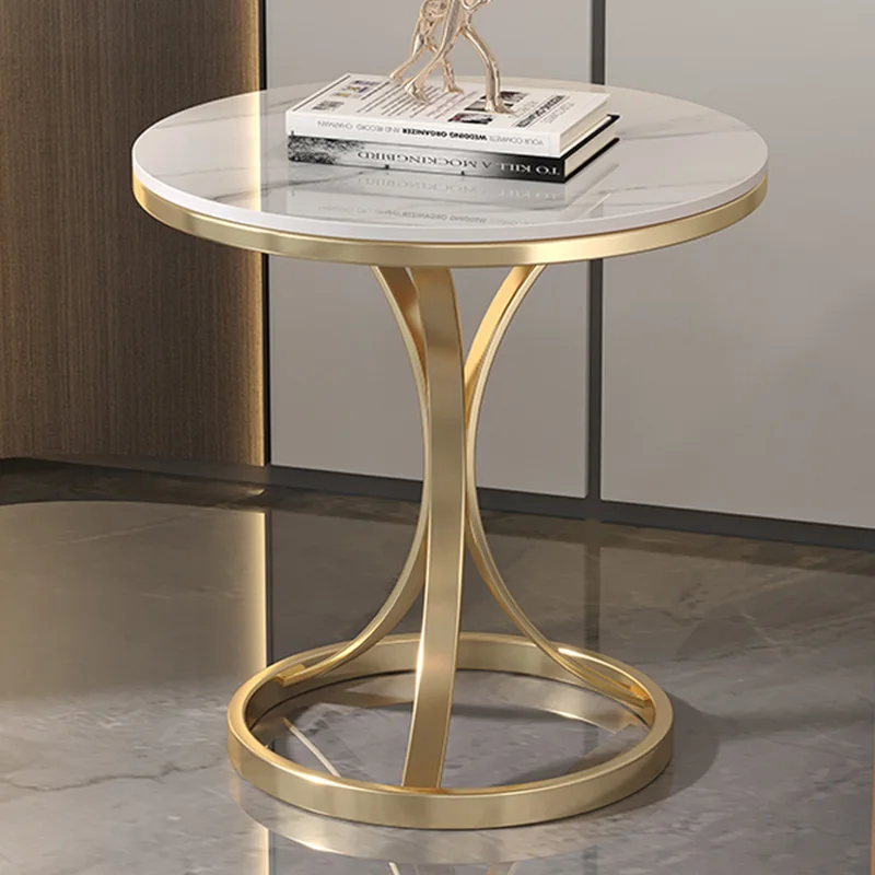 

Modern Side Table Living Room Portable Round Auxiliary Luxury Coffee Tables Elegant Entrance Hall Zigon Sehpa Furniture MQ50CJ