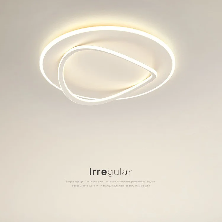 

Современные светодиодные потолочные светильники для спальни, умная светодиодная приглушаемая потолочная лампа, окрашенная металлическая акриловая Потолочная люстра, осветительный прибор