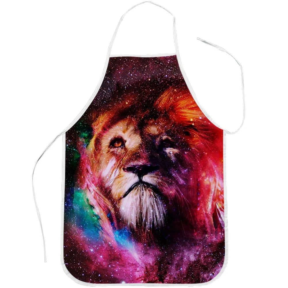 

CLOOCL Kitchen Apron Funny Colorful Lion Sleeveless Apron for Men Women Cooking Baking BBQ Home Cleaning Tools Drop Shipping