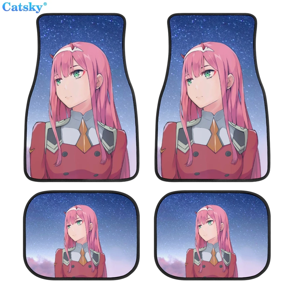 

Двойные автомобильные напольные коврики FRANXX Zero, коврик для автомобиля в стиле хиппи, отличный подарок, аксессуары для автомобиля в стиле ре...