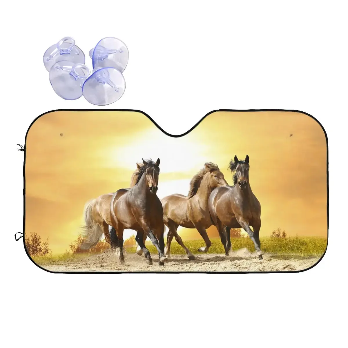 Солнцезащитный козырек для дикой лошади ветровой экран гасет животные Забавный