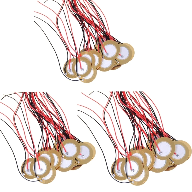 15 шт. 20 мм/27 мм/35 мм пьезодисковый преобразователь контактный микрофон триггеры