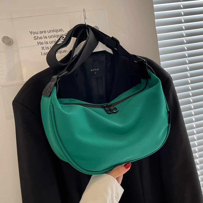 

Fashion Moon Hobos Bags Girl Simple Casual Women Handbags Contrast Shoulder Strap Shoulder Bag Ladies 2023 Popular Crossbody Sac