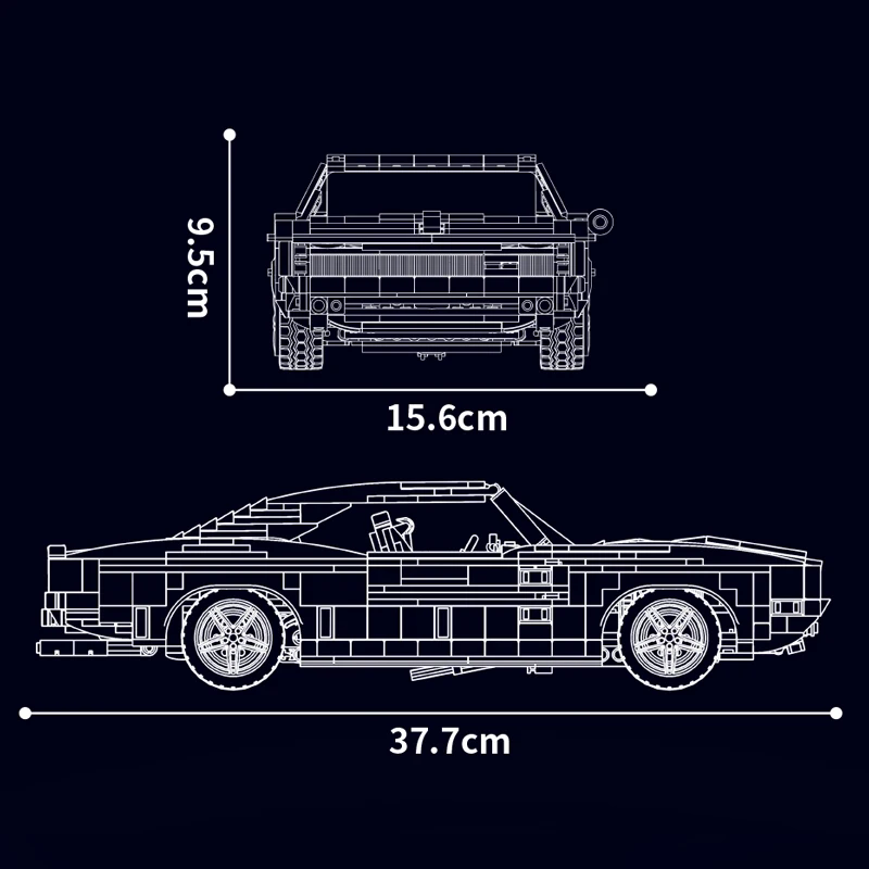 Модель гоночного автомобиля MOULD KING 10112
